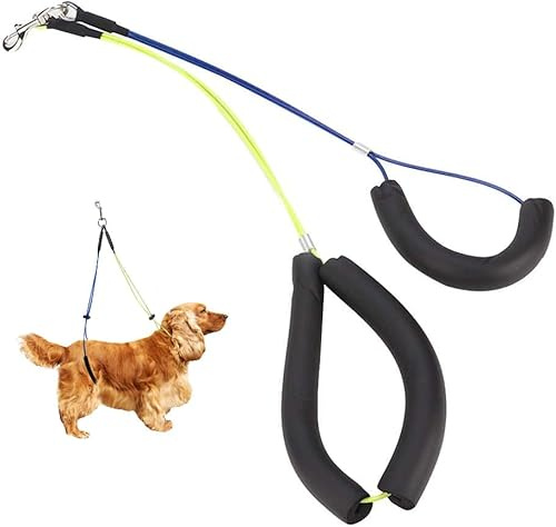 CYSFETENA Halteschlaufe Hund Verstellbare, Hundepflege Bauchgurt Band für Trimmtisch, Dog Grooming Loop aus Edelstahl, Must-Have Hundefriseur Zubehör für Hunde