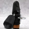 2pcs Clarinetto Saxovoce Bocchetto Bocconcino Sax Boccolo, Bocchetto Sax Boccia di Gomma Cap di Gomma Accessori di Sostituzione del Bocchino Protettore per Sassofono (BLACK)