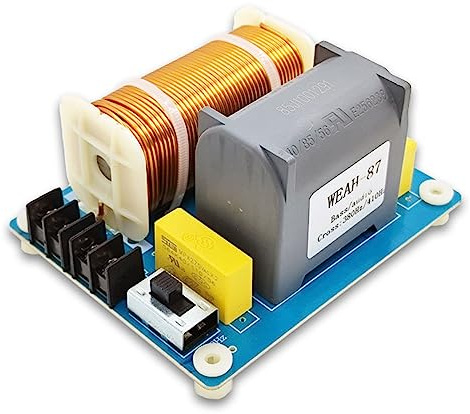 Divisor de frecuencia de subwoofer de 1200 W de graves y 410 Hz de alta fidelidad, filtro de woofer estéreo, accesorios para altavoces