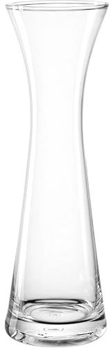 Leonardo Home GIA Solifleurvase • 1 Stück • Schlichte Vase für einzelne Blumen & Sträuche • minimalistisches Design • Ø3,3 cm • Elegantes Tischaccessoire • Höhe 25 cm • klar • 025373