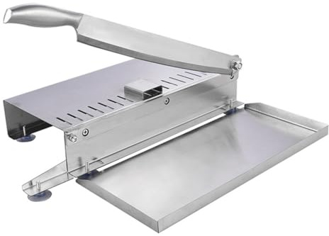 Mipcase Coupe-viande Manuel Inoxydable pour Usage Domestique et Professionnel Trancheuse Robuste pour Bœuf Poulet Poisson et Légumes Outil Polyvalent Résistant