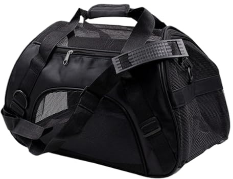 Hundetransporttasche | Mit Gepolsterter Verstellbarer Tragegurt-Tasche | Atmungsaktive Zusammenklappbare Hunde-Reisetasche - Für Welpen Kätzchen Kleine Und Mittlere Rassen Outdoor Wandern Flugzeug