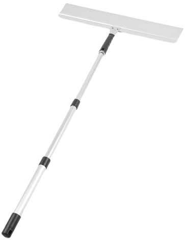 Luocute 24 Inch Self Leveling Cement Tool, 3 Types Scrapers Kit with Threaded Telescopic Pole 50-100cm, House Paint Rollers for Flooring Construction Paint Mortar Application
