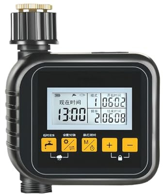 Temporizador de aspersor automático: de riego por con batería de Calidad con Controlador de Pantalla LCD, Dispositivo de de aspersores de Manguera de jardín | para jardín