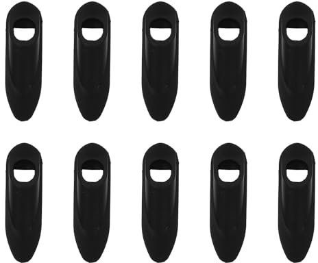 Mobestech 10 Pezzi Morsetto per Cavo Bici Nero in Plastico Foro Singolo Supporto Rigido e Durevole per Freno e Cambio, Clip Passacavi Incassata per Telaio Bici