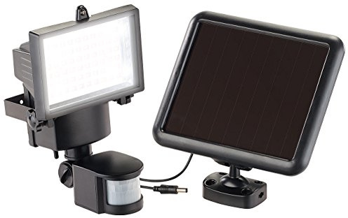 Luminea Solarfluter: Solar-LED-Wand-Fluter für außen, mit Bewegungssensor, 600 Lumen, IP44 (Wandfluter aussen, LED Wandfluter außen, Straler)