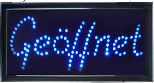 Cocoarm LED Leuchtschild Leuchttafel, Werbeschild Leuchtreklame, Neon Licht, Gelb, für Fenster Tür