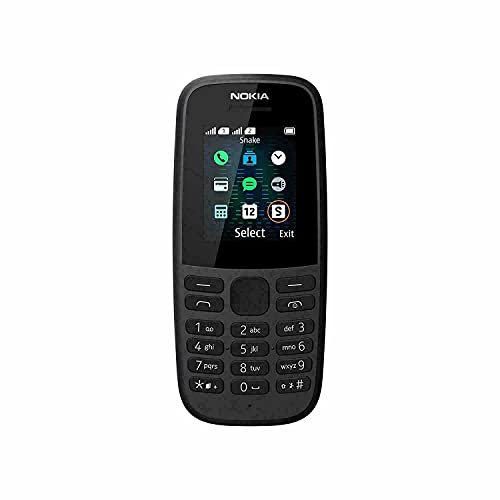 Nokia 105-512 MB Single SIM - Black (Pack of 1)