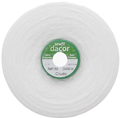 sewfil dacor 150 - Cone sytråd polyester 20 000 meter - Naturvit/rå