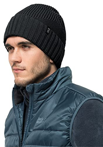 Jack Wolfskin Unisex Woods Cap M tze, Schwarz, M EU