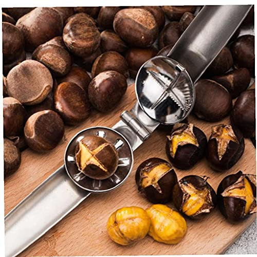 Protable Nutcracker Castagna Clip Castagno in Acciaio Inox Acciaio Inossidabile Cutter Utensile Pistachio Apriscatole Macadamia Coltello Dado Macadamia, Apri in Noce, Pinza Per Dado in Metallo Pinza