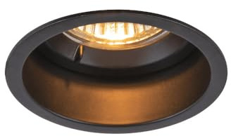SLV Deckeneinbauleuchte HORN/Spot, Fluter, Deckenstrahler, Deckenleuchte, Einbau-Leuchte LED, Innen-Beleuchtung / GU10 IP20/IP44 25W schwarz