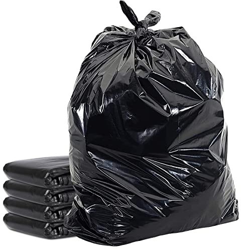 HOMESmith Extra Large & Extra Heavy Duty Refuse Sacks, Black Colour Bin Bags Pack of 10