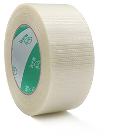 XBERSTAR 25 m glasfibervävband för självbyggda batteripaket, robust, transparent, förstärkt glasfiberband (glasfibertejp)