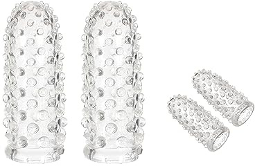 Fingerhüllen, Single Fingerhüllen Set,Penishülle Fingerspitze,Vorspiel Finger Penis Sleeve,Sex Spielzeug für die Frau Paare Männer,Sexspielzeug für Paare extrem sex (2 in 1)