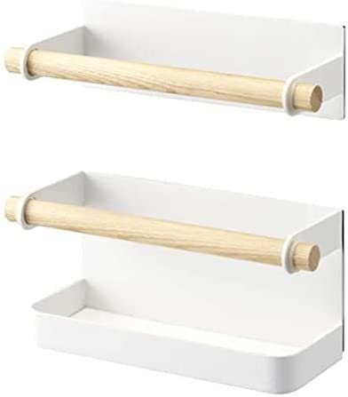 NESPIQ Schirmständer 2 Teile/Satz Regenschirmständer Nordischen Stil Eisen Holz Magnet Lagerregal Wand Regenschirmhalter Regenschirm Rack Regenschirm Ständer