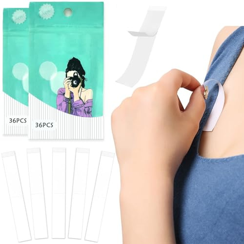 XOKL 72 cintas adhesivas de doble cara para el cuerpo, cintas adhesivas para los senos, cintas adhesivas para los senos, cintas adhesivas de moda, cintas adhesivas de doble cara para el cuerpo