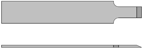 Proxxon 27304 Lot de 2 grattoirs pour Micro-Sonic Cutter MSC (L x l x H) 90 x 45 x 15 mm Lisse et nettoie les surfaces et joints de soudure