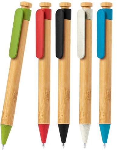 Hole Gadget | Penne Personalizzate in Bambù Ecologiche Gadget Promozionali Personalizzati per Aziende, Eventi, Fiere, Matrimoni Omaggi a Clienti Fine Anno con Stampa 20649 (100)
