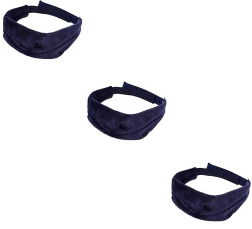 FRCOLOR 2 Pz per gli occhi del paraorecchie del sonno occhio benda dell'aeroplano ombretto deep sleep mask eye patch per gli occhi benda per dormire stoffa Blue