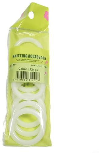 Aprilsunnyzone Anelli in plastica, per artigianato, bottoni dorset, scatola per tovaglioli, cuscino sedile auto, gancio anello in plastica, gancio per uncinetto fai da te (38 mm)