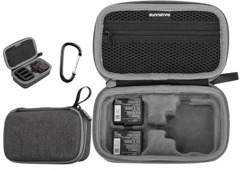Gdraco Carcasa rígida para Insta360 Ace/Ace Pro 2/1, funda de transporte compacta, compatible con cámara deportiva Insta360 Pro y accesorios, gris