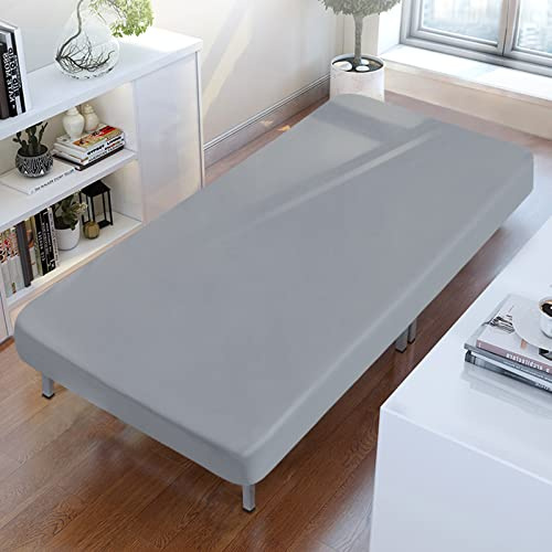 Cot Sheets 25 x 75, Cot Size Sheet Fitted with Narrow Twin/Camp Bunk/Rvs Bunk/Guest Beds/Army Cots/Trifold Mattress, Super Soft Breathable Microfiber Bed Cover, Bottom Sheet, Gray