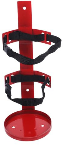 Uonlytech Supporto Estintore Da Parete in Ferro 14.2x14.2x14.2 Cm Per Estintori 2-4 Kg Uso Auto e Camper