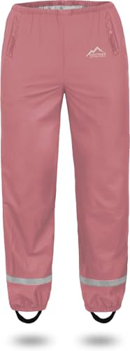 normani Kinder-Regenhose 2-Wege-Stretch Überziehhose Unisex für Jungen und Mädchen ungefüttert - Wasserdicht (Wassersäule: 5000 mm, Winddicht und Atmungsaktiv