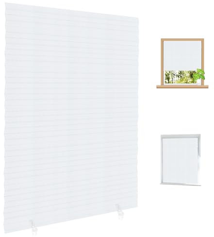 No Drill Blinds, Self Adhesive Temporary Blinds for Windows Stick on, Easy Fit Clip on No Drilling for Bathroom Kitchen Living Room Office (1, 90 * 180CM)