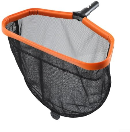 Getdoublerich Pool Net, Pool Skimmer Net With Double-Layer Netting Bag, Large Capacity Swimming Pool Leaf Skimmer Rake With Fine Mesh