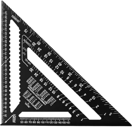 da Disegno Tecnico - Goniometro Metrico,Strumento di Misura in Lega di Alluminio per Lavori Geometrici Disegno Tecnico Carpenteria Costruzioni Progetti di Ingegneria