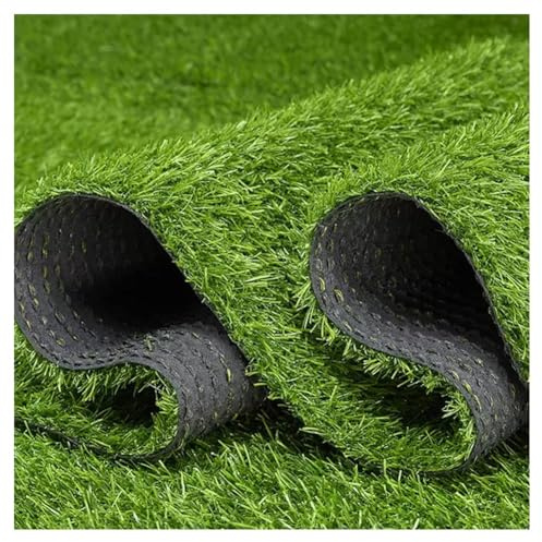Rouleau de gazon synthétique de qualité supérieure - 1 x 10 m - Hauteur des poils : 20 mm - Tapis de gazon antidérapant - Idéal pour les jardins, balcons et solutions d'aménagement paysager