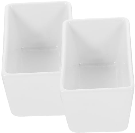 SHINEOFI 2 piezas Azucarero Cerámico Rectangular Recipiente para Azúcar y Azúcar Cubos para Café y Almacenamiento Saludable Cocina