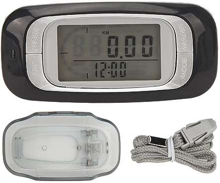 Podomètre de Marche numérique, podomètre 3D, comptage précis des Pas, Enregistrement du Temps de Calories, mémoire sur 7 Jours, lumière LED pour la randonnée, la Marche, matériau