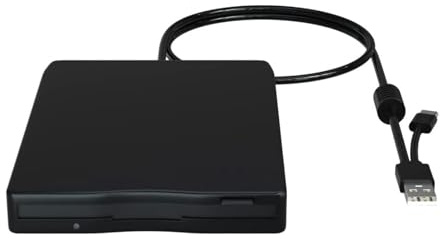 alloneslife Lecteur de disquette externe portable 3,5 avec USB et lecteur de disque USB C pour un transfert de données facile