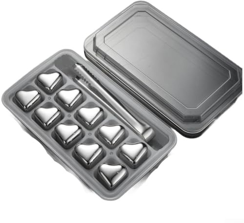 Pierres à whisky réutilisables, glaçons en acier inoxydable 304 pour boissons, refroidissent sans diluer la saveur des roches rafraîchissantes (D)
