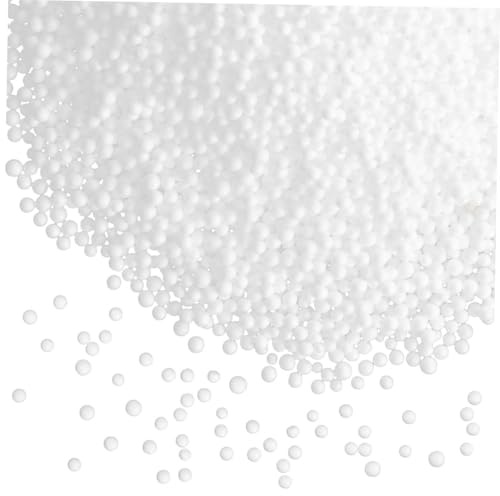 UKCOCO Bean Bag Chair Filler Foam Beads 3-5mm White Epp Foam Particles 200g Pack Couch Cushion Stuffing for Living Room Furniture Filling