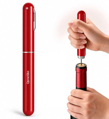 Qpractiko Sacacorchos de aire a presión con aguja inox
