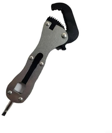 HomeVortex Chiave inglese regolabile compatta mini, strumento in acciaio inox autoregolante per spazi ristretti, cacciavite a bussola da 5/16 a 3/4, portatile per riparazioni domestiche e officine