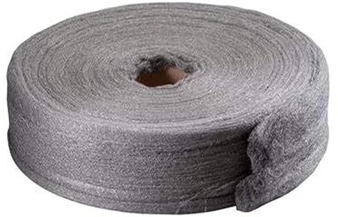 Lana De Acero For Limpiar, Quitar Óxido, Pulir Acabados De Madera Y Metal, Rollo Lana Acero 0000 2Kg