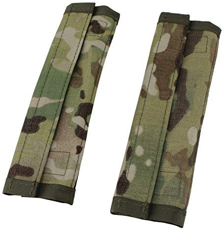Plattenträger Schulterpolster leicht gepolstert aus Cordura und 3D Mesh für Militär Polizei Airsoft, komfortabel, strapazierfähig, einfache Befestigung an 5 cm Gurten, Made in Germany