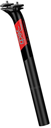 Deda Elementi SUPERZERO Carbon Seatpost Ø31,6 Team Finish, 350 mm Length, 21 mm SB, MY19 Sattelstütze, Unisex, Erwachsene, Schwarz