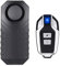 Mengshen Drahtlose Motorrad Fahrrad Alarm, Diebstahlsicherung Alarm Mit Fernbedienung, IP55 Wasserdicht, 113 dB Super Laut (Schwarz)