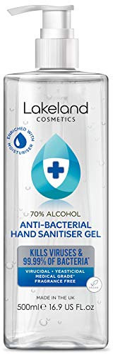 Hand Gel 70% Alcohol 500ml - Anti-Bacterial Hand Hygiene Sanitiser Gel Rub, sanitizer…