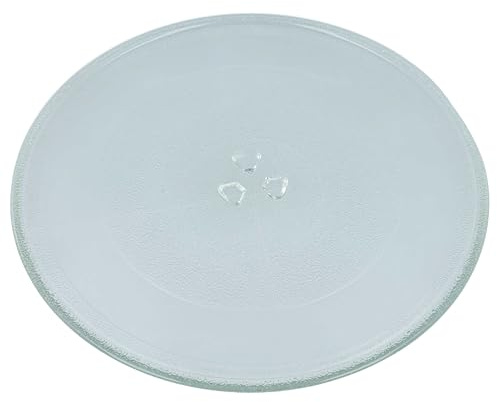 vhbw Mikrowellen-Teller kompatibel mit Maytag MMV5156AAB | MMV1153AAB, MMV1153AAW Mikrowelle - Drehteller mit Y-Aufnahme, 32,4 cm, Glas, Transparent
