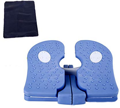 ZXLLAFT Stepper, Multifunktions-Beinabnehmen Mini-Schrittmaschine In-Situ-Stepper rutschfeste leichte Faltbare Stepper Home Weight Loss-Maschine,Blau