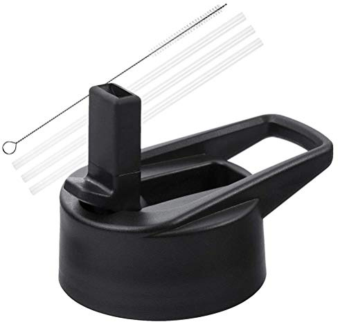 Dan&Dre Set di coperchi per tazze, coperchio con cannuccia, compatibile con , collo largo, con aletta, cannucce, ricambio
