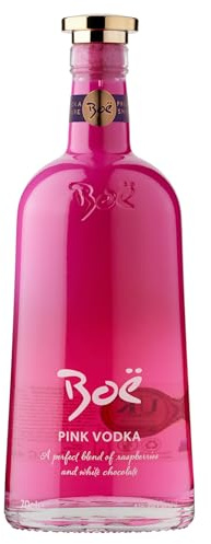 Boë Pink Vodka - Frambuesa y chocolate blanco - Vodka Premium - Licores premium - Alcohol aromatizado - 70cl