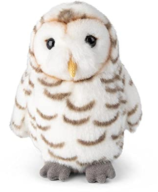 WWF 01190 - Plüschtier Schneeeule, lebensecht gestaltetes Kuscheltier, ca. 15 cm groß, wunderbar weich und kuschelig, Handwäsche möglich